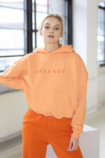 Яркое худи с капюшоном (Размер: M-L) (Цвет: розовый)