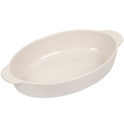 Форма для запекания керам, 20х34х6.5 см, овал, Daniks, Натюрель, 1156