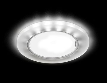 Встраиваемый потолочный светильник G214 CH/WH GX53+3W (LED White) хром/матовый Ambrella