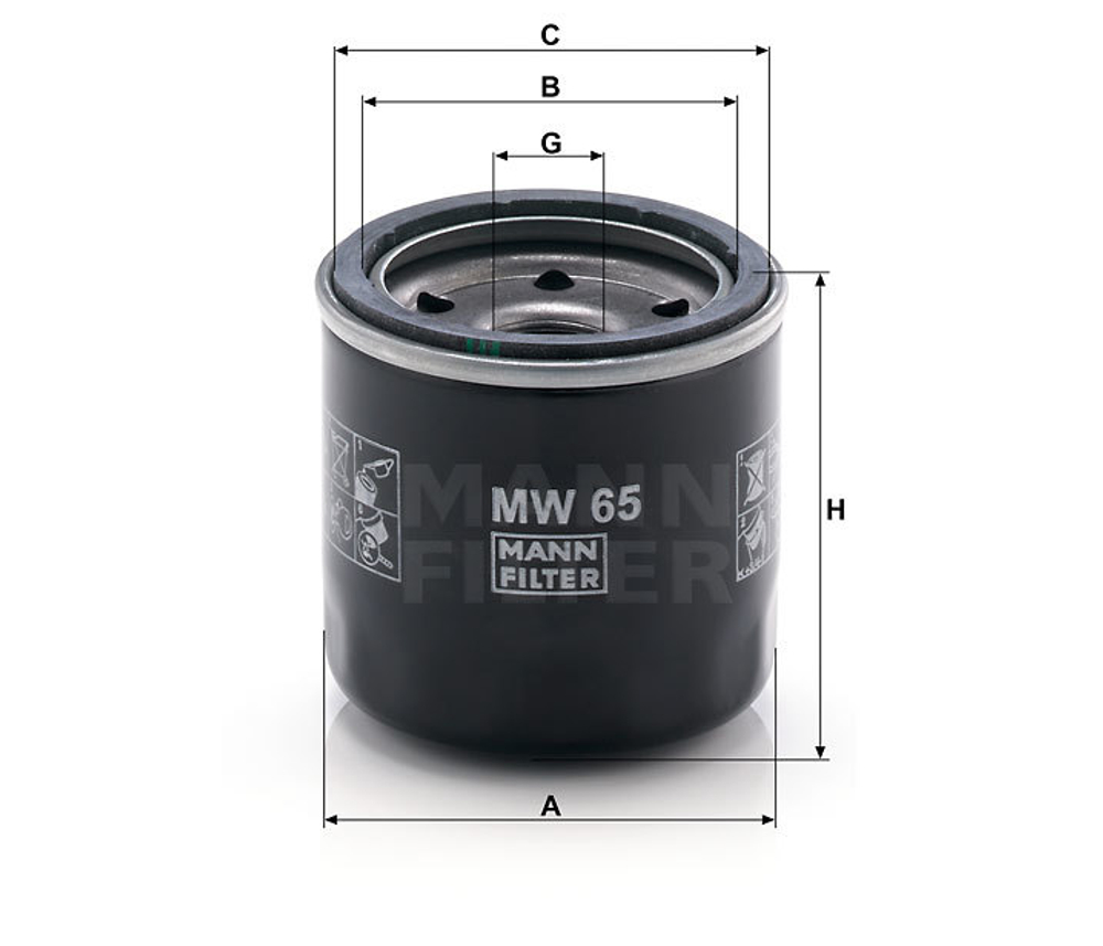 Фильтр масляный MW65 ( AC ATVи Z1XT снегоход)