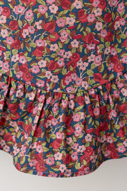 ZARA ТОП С ЦВЕТОЧНЫМ ПРИНТОМ LIBERTY, РОЗОВАТЫЙ