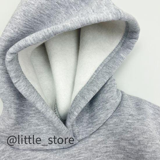 Комплект из футера с начесом "Simple" Серый меланж