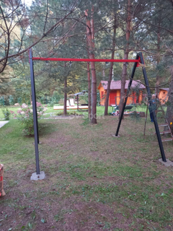 Монтаж уличных качелей Sv Sport