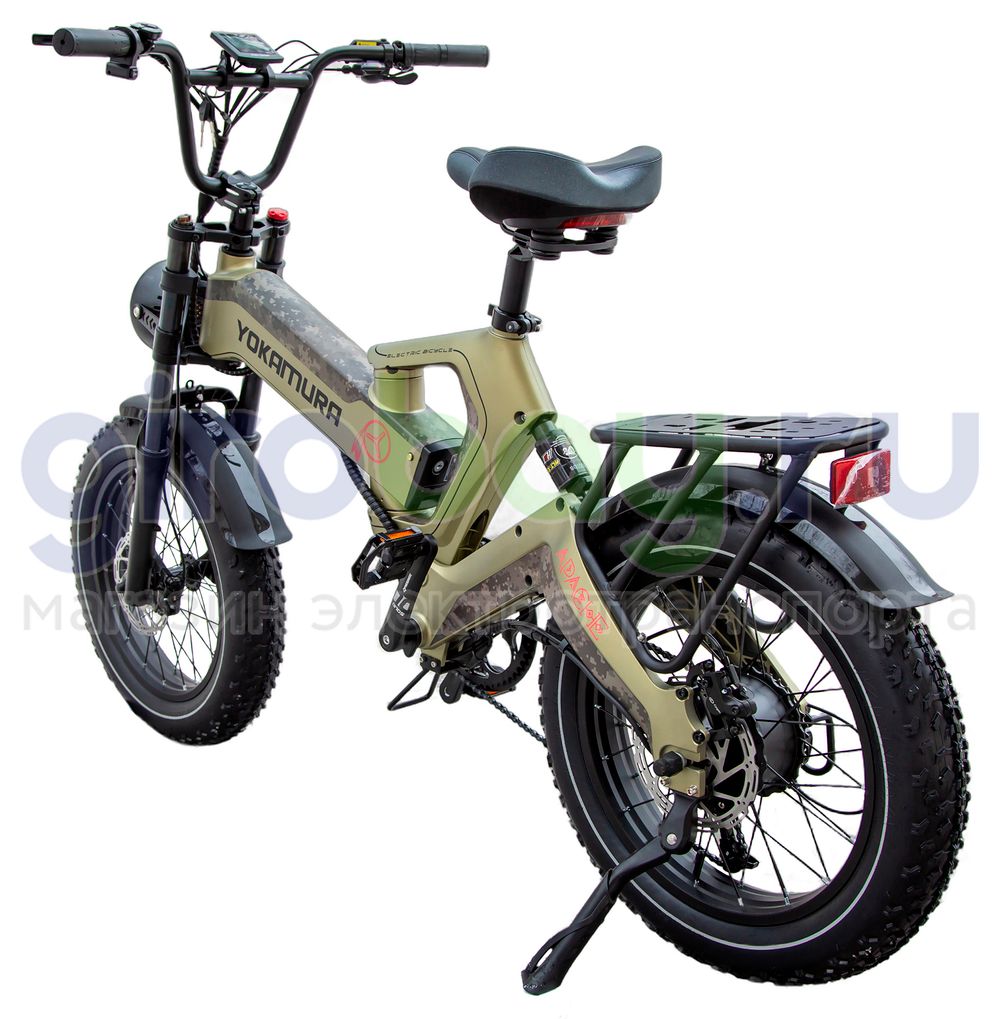 Электровелосипед Yokamura Apache (48V/20Ah) - Military Khaki фото 8 фото №8