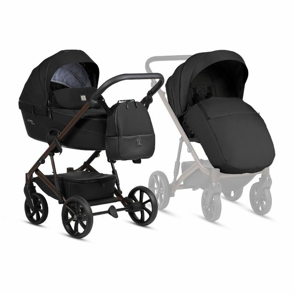 Коляска 2 в 1 Tutis Viva 6+ Essential Caviar