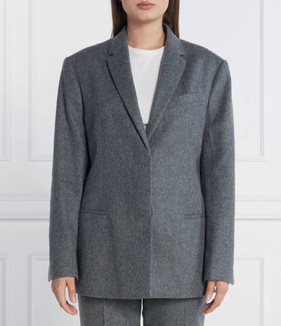 Хлопковый пиджак Calvin Klein - графитовый(K20K205961)