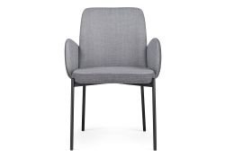 Стул на металлокаркасе Азуку серый / черный