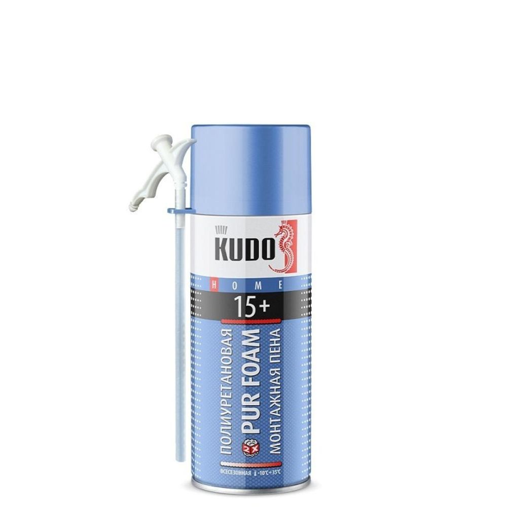 Пена монтажная KUDO HOME 15+  бытовая всесезонная  520мл / KUPH05U15+