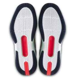 Мужские кроссовки теннисные Wilson Rush Pro 5 - white/bay/fiery coral