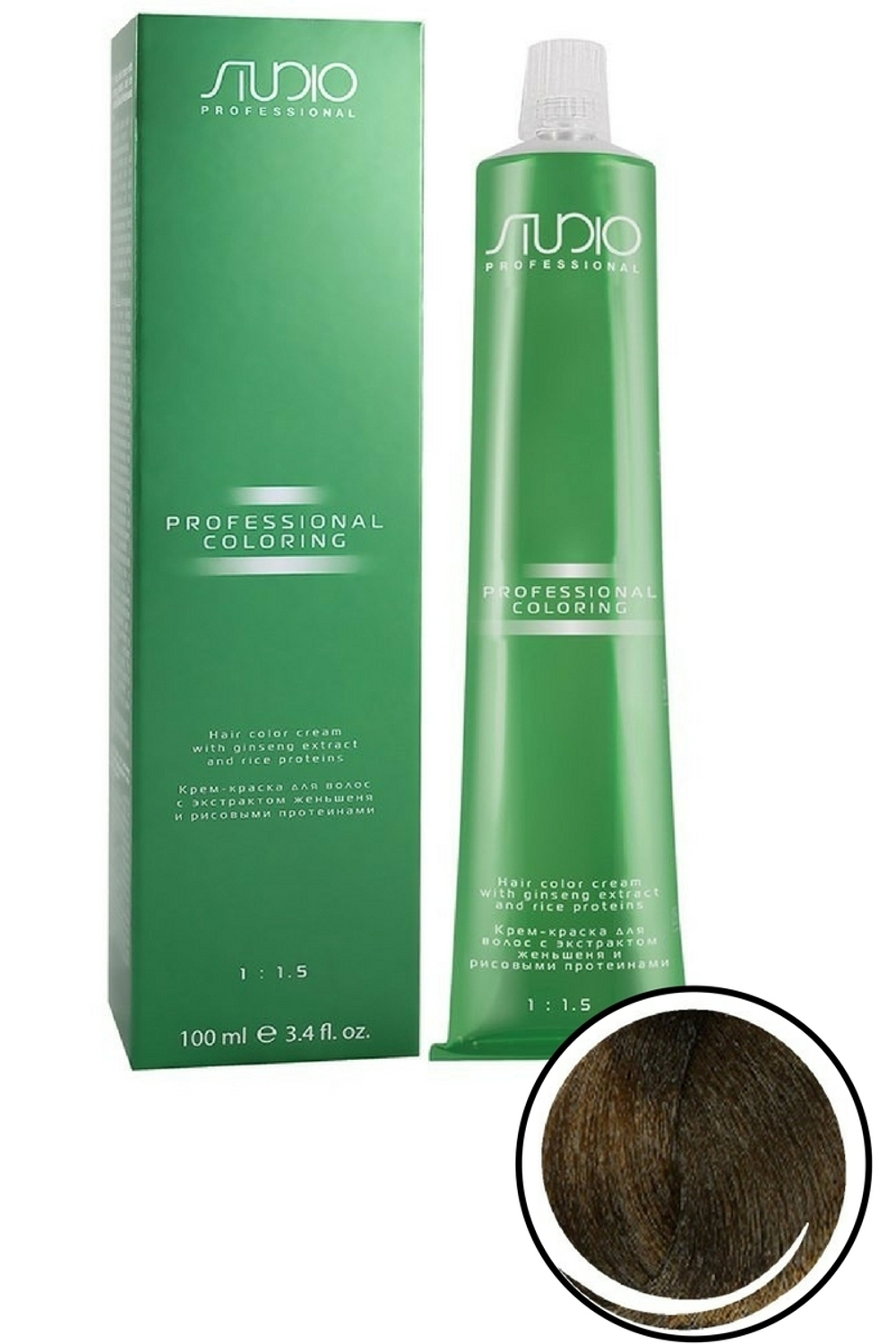 Крем-краска 6.35 Капучино Kapous Studio, 100 мл