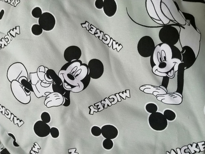 Футер (принт). Маус на сером, 0,85м