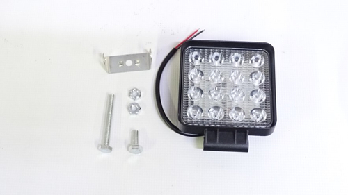Фара светодиодная дополнительная 16 LED 48W 12-24V (квадрат) 106*125*45 дальний (GrandeLight)