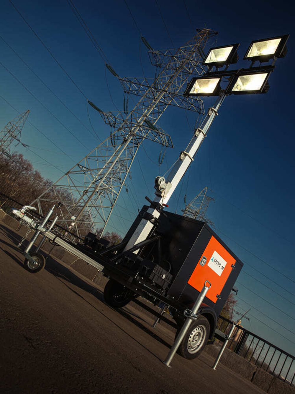 Осветительная мачта Аргус-М Прометей 4X1000 / 9м металлогалоген