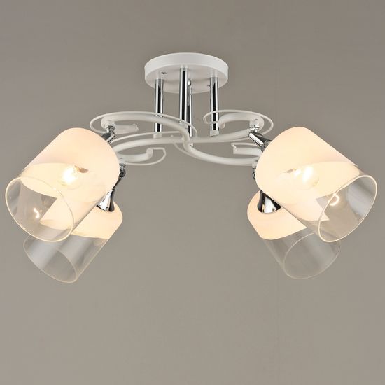 Люстра потолочная Reluce E27 04861-0.3-04 WT+CH