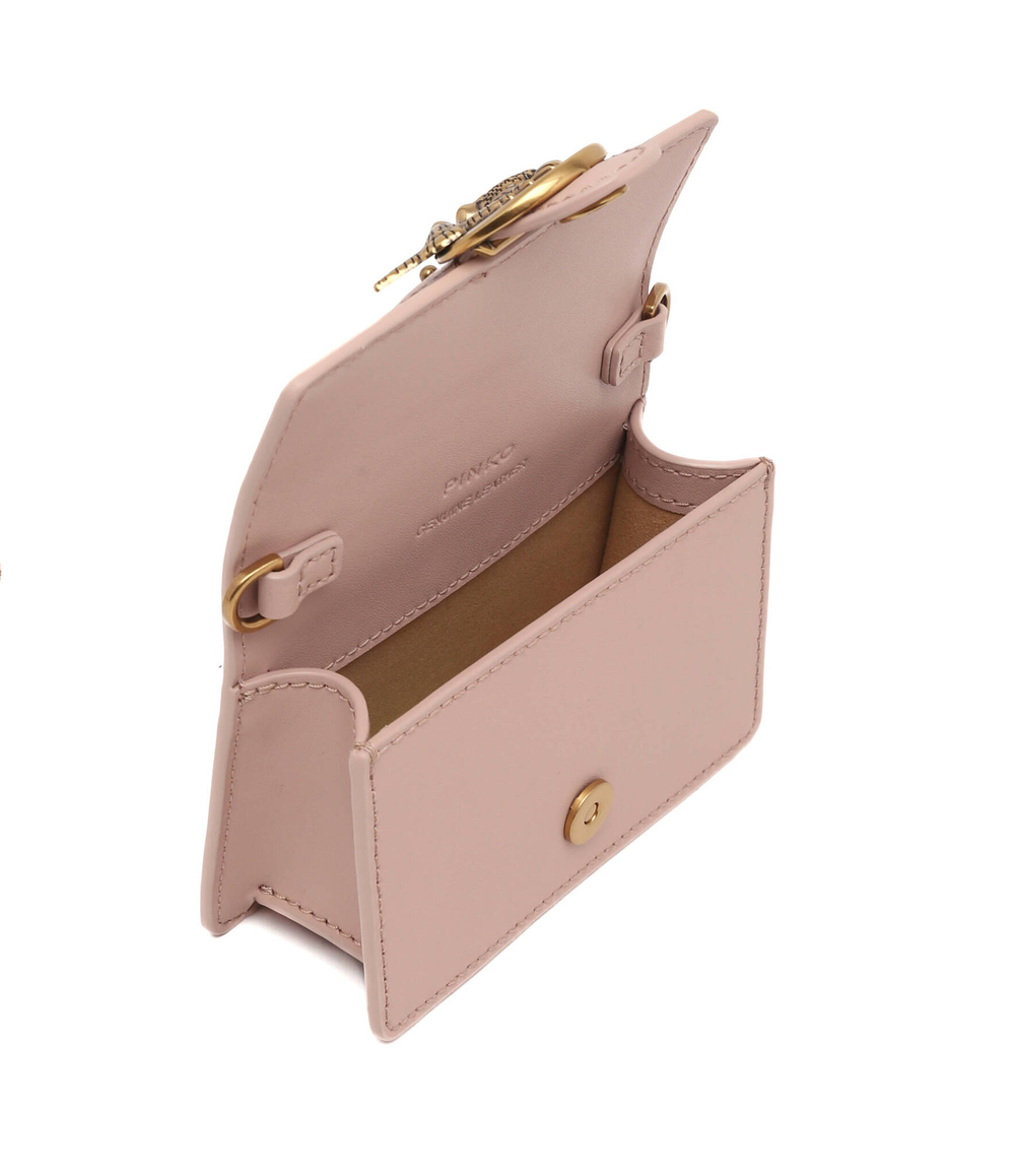 Кожаная сумка через плечо MICRO LOVE BAG ICON SIMPLY Pinko - пудро-розовый(100064 A0F1)