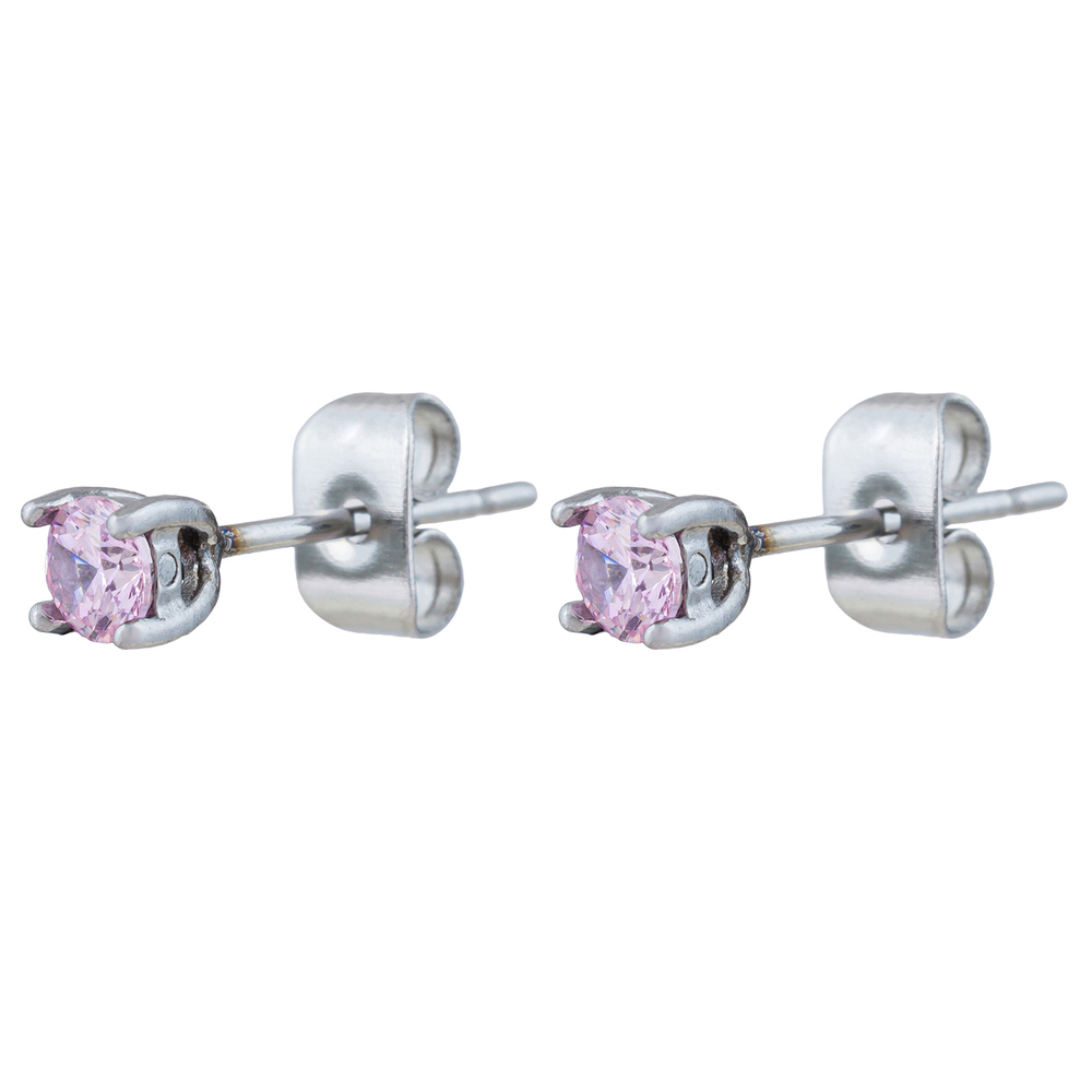 Серьги-пусеты Fiore Luna LIGHT ROSE AE03187-1A R/S