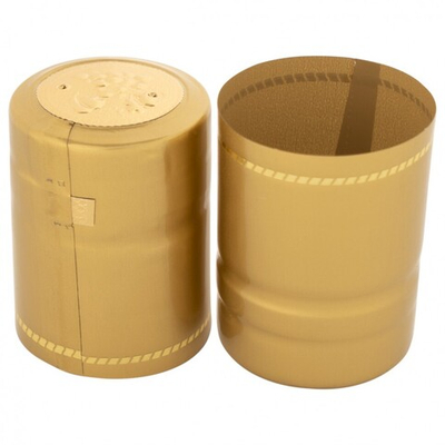 Термоусадочный колпак 30*40 золото с золотым топ-диском