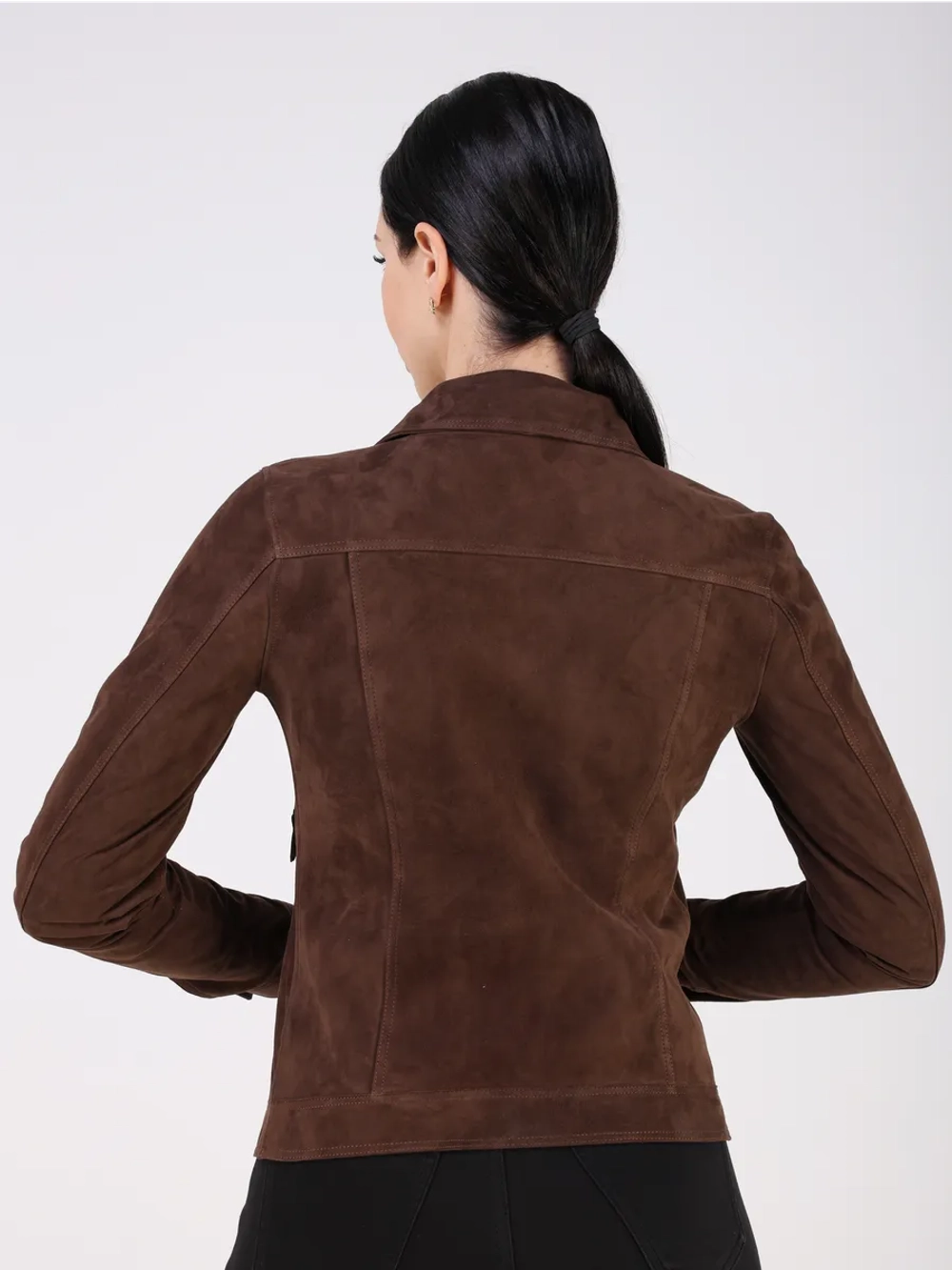 Кожаная куртка демисезонная замшевая натуральная джинсовка