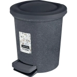 Ведро мусорное с педалью Stone 6 л темный камень