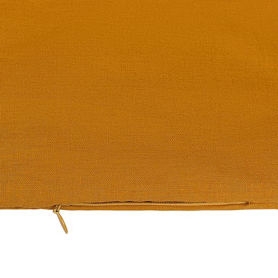 Комплект постельного белья изо льна и хлопка цвета карри из коллекции essential, 150х200 см