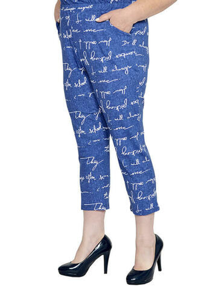 Укороченные брюки из вискозы Новелла