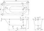 Квариловая ванна Villeroy&Boch Oberon 180x80 UBQ180OBE2V-01 без гидромассажа