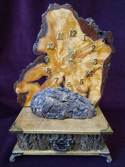 Часы, берёза, сувель