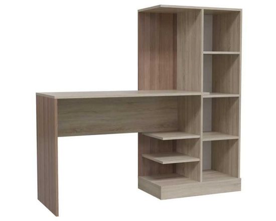 Стол письменный КВАРТЕТ-6 ясень шимо / дуб сонома