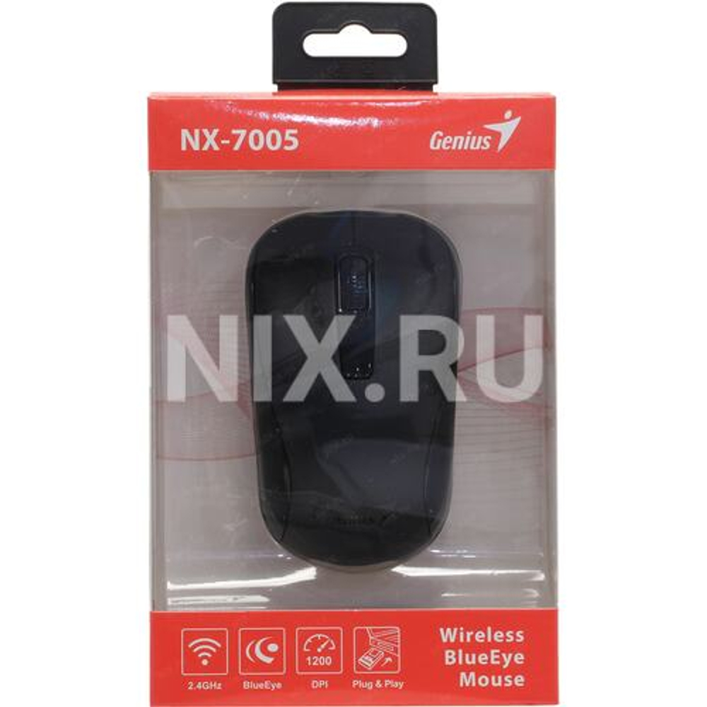 Genius Optical Wheel Mouse XScroll V3 <Black> USB  3btn+Roll  (31010233100/31010021400)