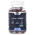 Snap Supplements, L-карнитин, жевательные таблетки, со вкусом голубики, без сахара, 60 жевательных таблеток (250 мг в 1 жевательной таблетке)