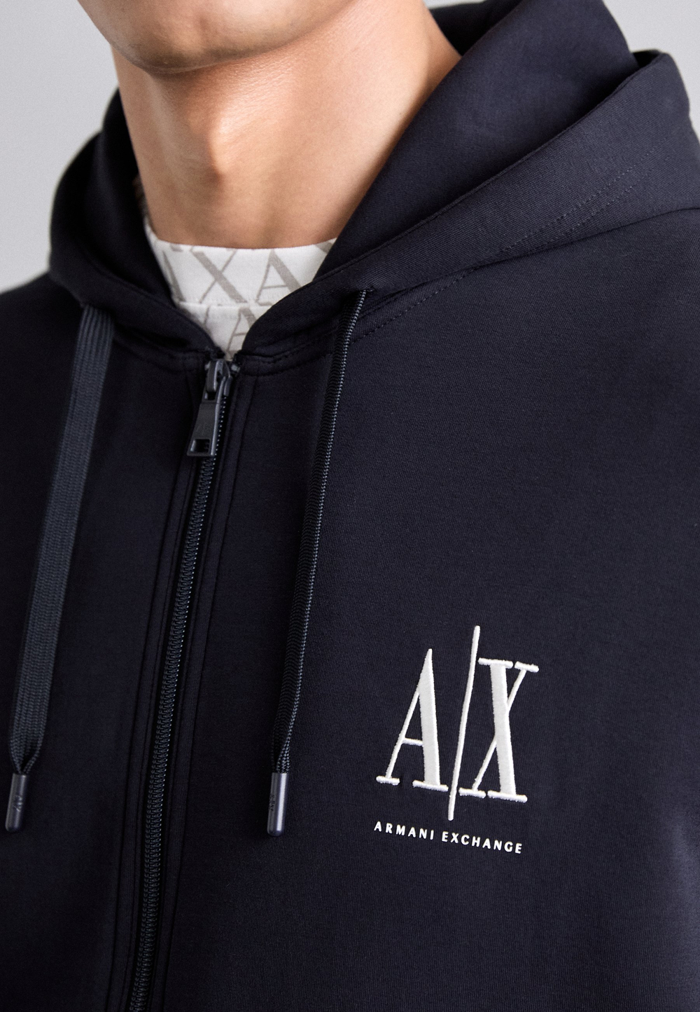 Armani Exchange Толстовка на молнии - Синий
