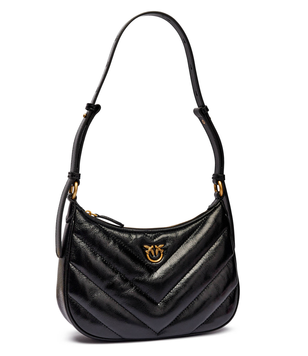 Кожаная сумка хобо HALF MOON MINI Pinko - черный(102790 A1RO)