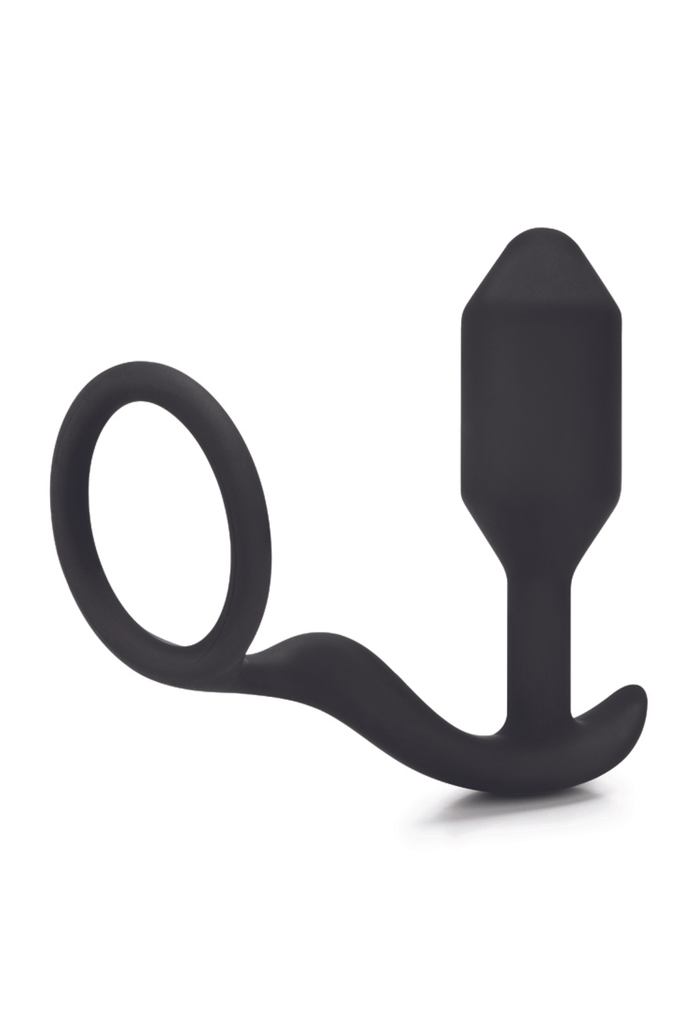 b-vibe Snug & Tug - Эрекционное кольцо с анальным плагом