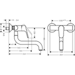 Смеситель для кухни Hansgrohe Focus M41 320 1jet 31825000 хром