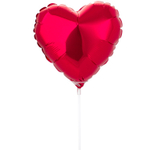 Шар фольгированный Сердце 23 см (Красный)