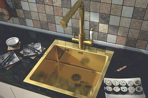 Мойка VENERA LUX кухонная 500*500*210 ЗОЛОТО VL5050Z