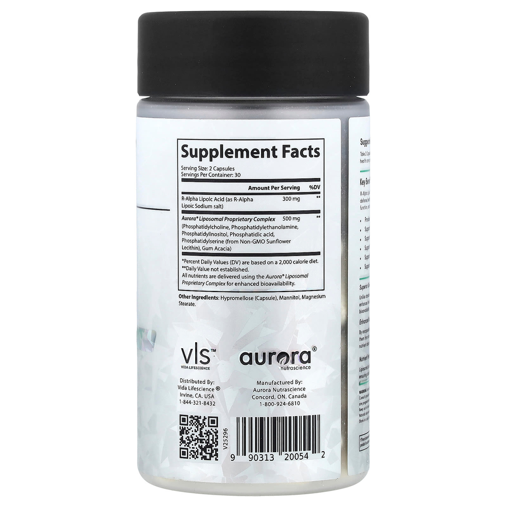 Aurora Nutrascience, R-АЛК, 60 капсул