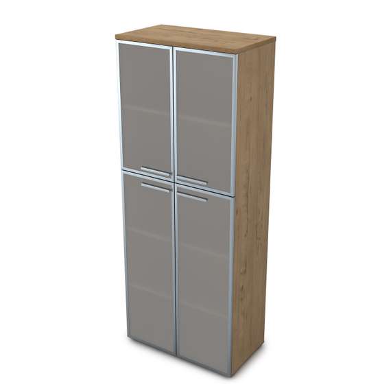 9ШД.005.17 Шкаф высокий со стеклом (800*450*2045)