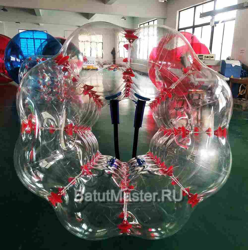 Бизнес-набор: Бамперболы, диаметр 1.2 м, ТПУ (6 шт), насос (1 шт)