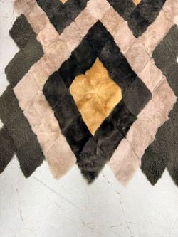 Меховой Коврик прикроватный накидка на кресло из овчины