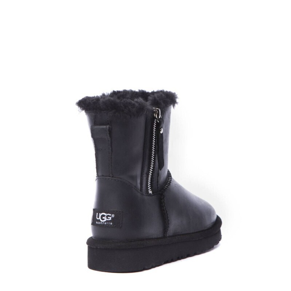 Угги Men's Mini Double Zip Metallic Black