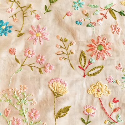 Вышитые цветы