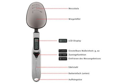 Весы-ложка электронные Profi Cook PC-LW 1214