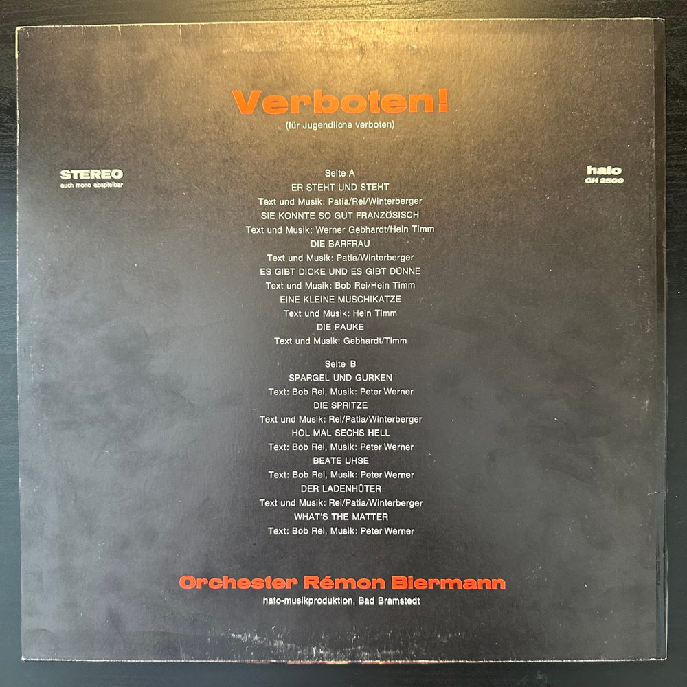 Orchester Remon Biermann - Verboten! (Германия)