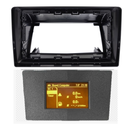 Комплект рамки с разъёмами 9"+can Opel Astra H 2004-2014+серая рамка переноса БК(наверх) - Car-Smart 7382S