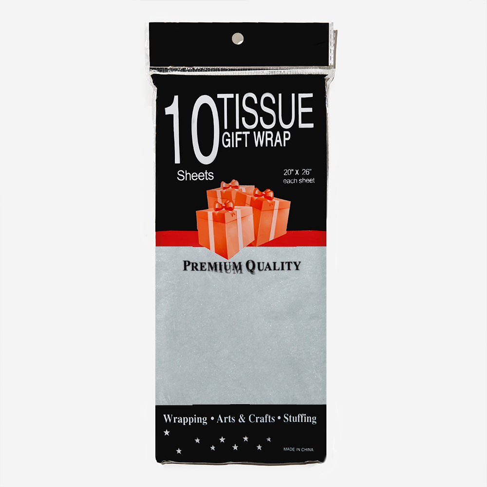 Тишью "Светло-серебряная блестящая", 500*680мм