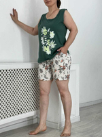 [m]Пижама х/б шорты+майка УшМ0005