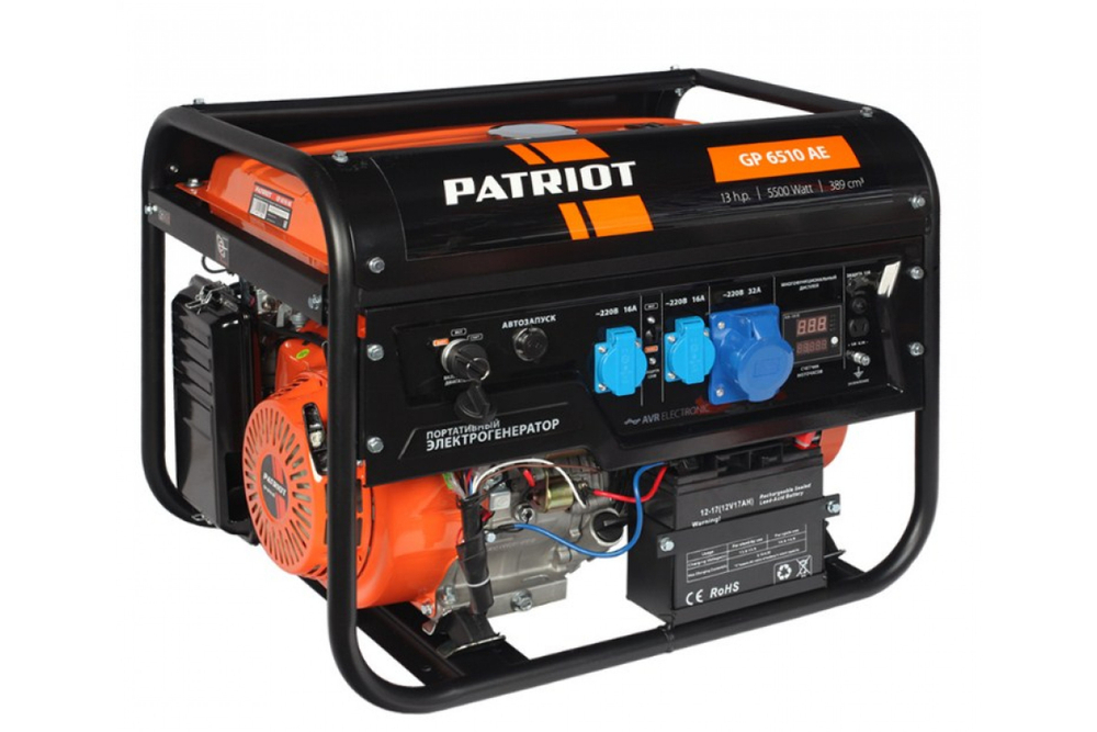 Бензиновый генератор Patriot GP 6510AE