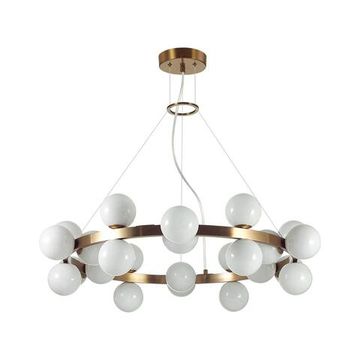 7109/24 MIDCENT ODL26 Подвесной светильник  белый/стекло/металл IP20 G9 24*5W  220-240V MAGIA