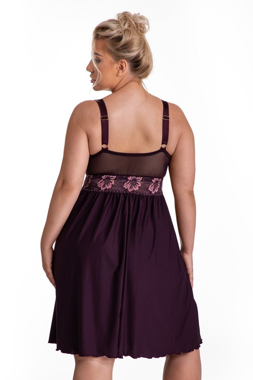 Сорочка Tjami с кружевным лифом (Размер: L) (Цвет: черный)